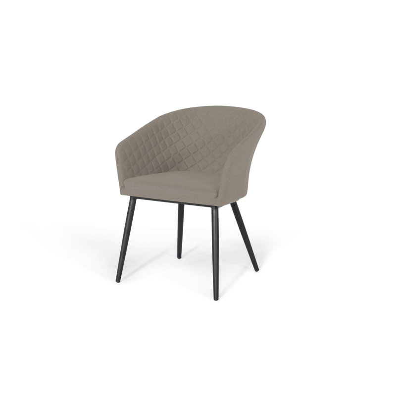 Inola Patio Dining Armchair, Taupe, Black