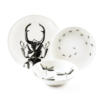3 Piece Ceramic Dinnerware Set