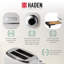 HADEN Heritage Ivory & Chrome Bundle with 2-Slice Toaster and Electric Kettle
