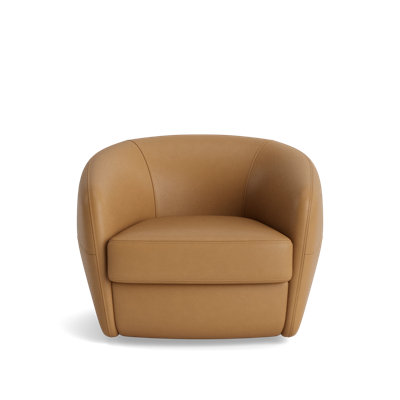 Elaine Leather Swivel Chair