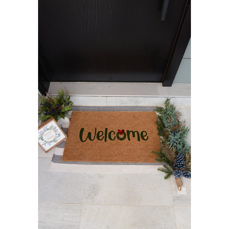 Tapis d'entrée antidérapant Welcome, L 22 po x L 36 po