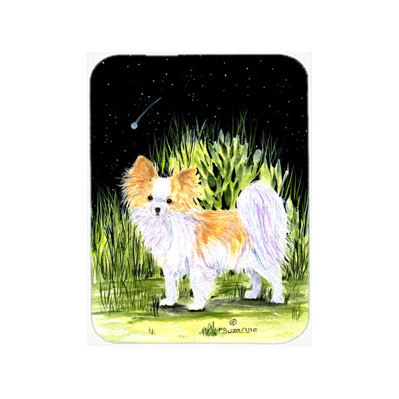 Planche à découper en verre « Chihuahua » rouge®