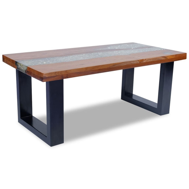 Burkey Solid Wood Sled Coffee Table