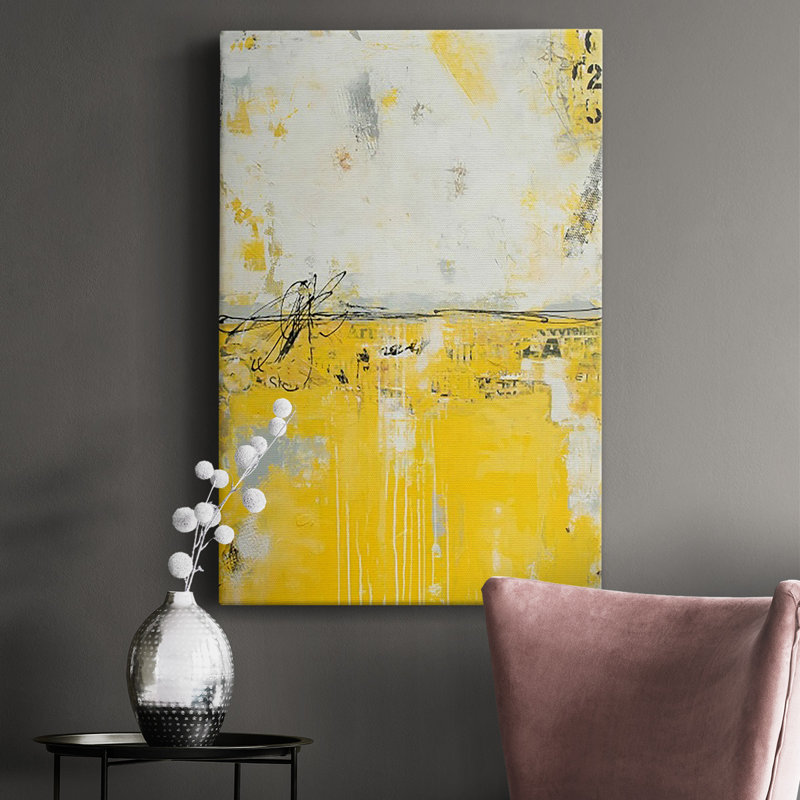 " Yellow Bound ", 27" H x 18" W x 1.5" D