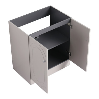 Ensemble de meuble-lavabo moderne 30 po - Kaki avec option de porte à fermeture douce
