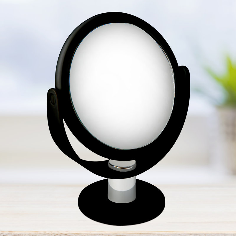 Cranleigh Modern Magnifying Makeup Mirror, Black