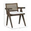 Fauteuil de salle à manger large de 22 po Paola