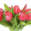 Real Touch Tulips in Glass Vase-1800222107