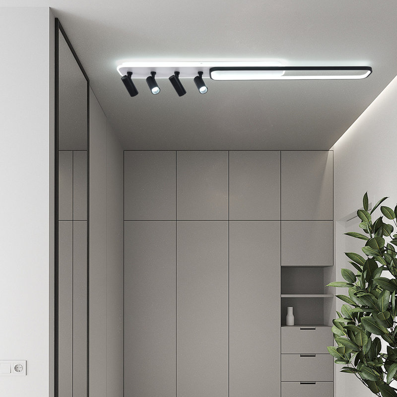 Plafonnier encastré à intensité variable à 6 lumières DEL 55,11 po Herrick