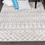 Tapis à motif géométrique blanc cassé / beige Gwyn-32002316