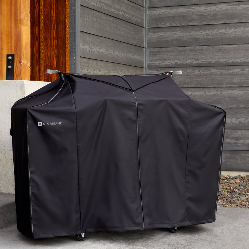Arlmont & Co. Ayvin Grill Cover, Charcoal Black, 49"H x 30"W x 64"D