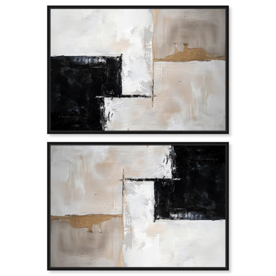 «Black Dust and White Ash II», art contemporain sur toile par Art Remedy