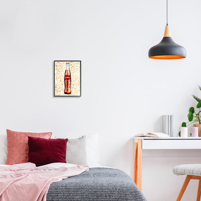 Cocktail de cuisine à tequila rose audacieux - ao-632, H 14 po x l 11 po x P 1,5 po, Giclée encadrée noir minuit