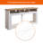 60 Inch Fireplace TV Stand For Tvs Up To 70",With 50"Smart Electric Fireplace,White