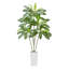 Arbre artificiel artificiel Dracaena avec plante blanche-948328351