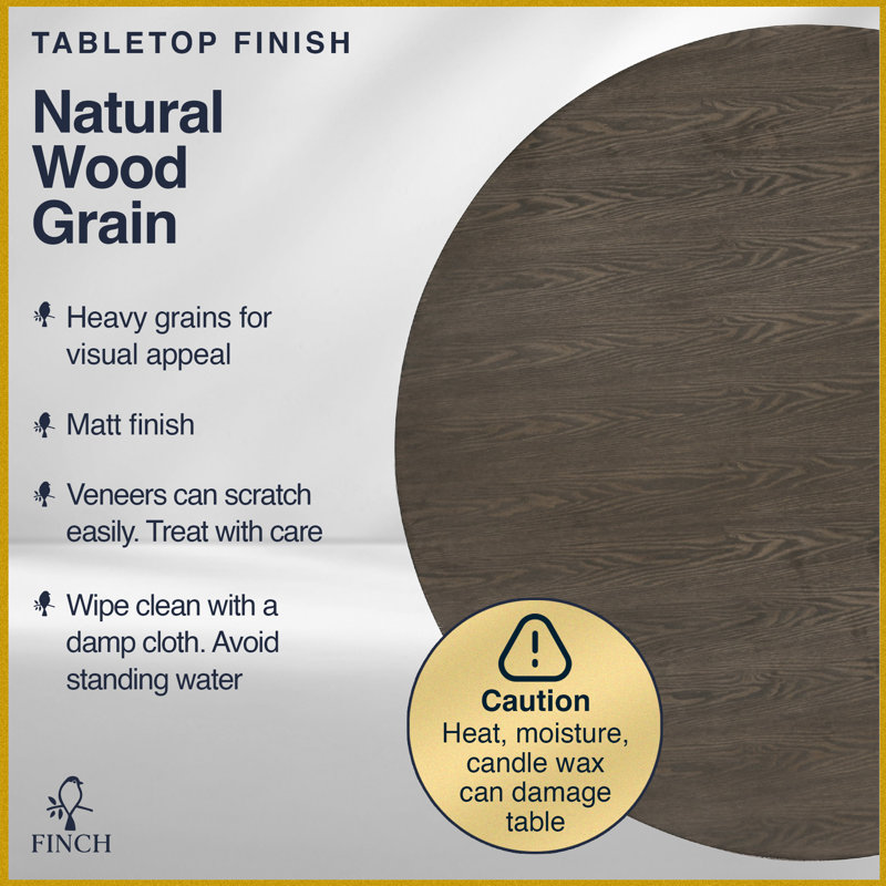 Alfred Round Reclaimed Wood Rustic Dining Table