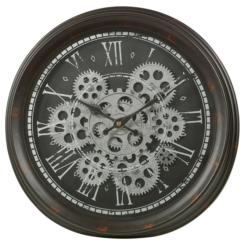 Norb Wall Clock, Silver