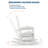 2PCS Adirondack Outdoor Rocking Chair, All Weather HDPE Plastic Patio Rocker Chair with Wide Armrests, Classic Fire Pit Chair for Porch, Deck, Lawn, Garde, 380LBs-557871393