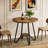 31.5" Round Dining Table With Double Shelves-1251721342