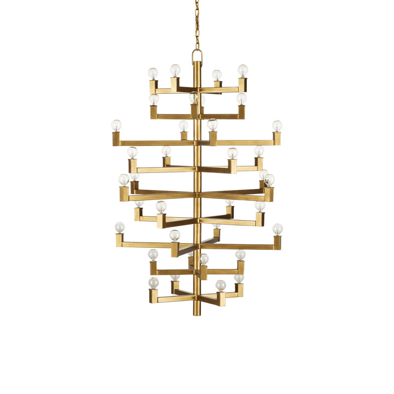 Andre 36 - Light Dimmable Tiered Chandelier