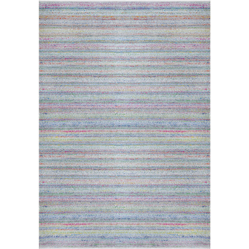 Tapis tissé à la main mauve / bleu / vert Confetti, Rectangulaire 9 pi x 13 pi