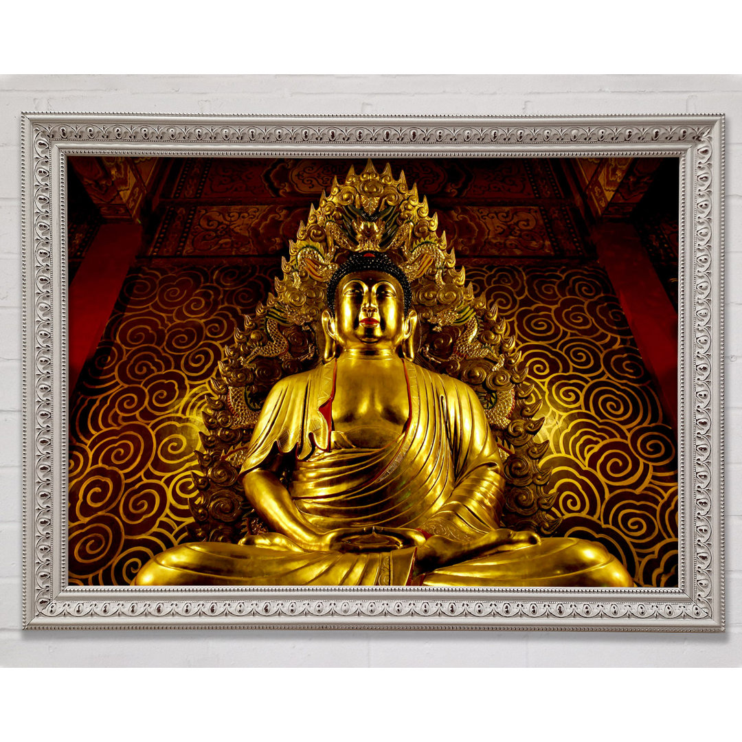 Thai Goldener Buddha - Einzelner Bilderrahmen Kunstdrucke