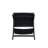 Jermy Vegan Leather Upholstered Accent Chair in Black-609050697