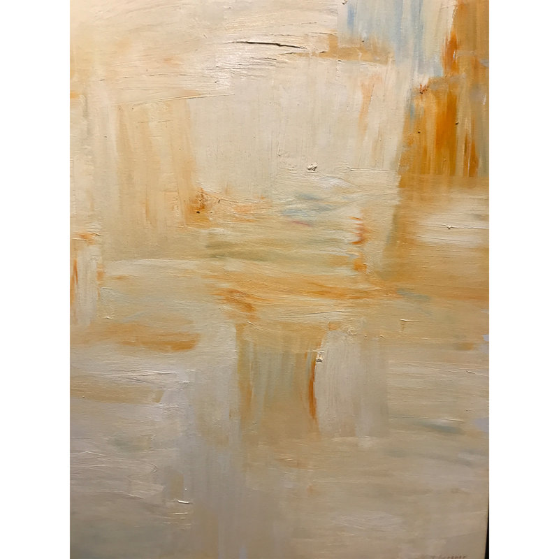 White And Orange Painting