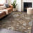 Premium Machine Washable Prisco Chocolate Rug-1301502496