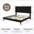 Modern Low-Profile Velvet Upholstered Platform Bed Frame With Headboard-20606712-20606710