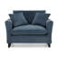 Chaise d'appoint avec accoudoirs et coussin moelleux-390677913