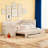 Upholstered Daybed with Trundle and Three Drawers-1699488358