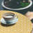 Ambesonne Orange Fitted Round Tablecloth White