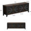 Meuble télé 70 po avec 4 portes et console multimédia industrielle pour téléviseur de 75 po ou moins-131670102