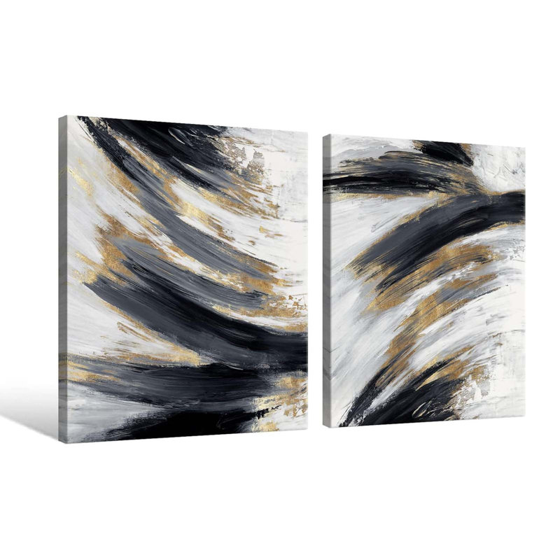 2 Piece Wrapped Canvas Wall Art