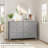 Grey 6 Drawer Dresser – 54" Wide Large Dresser with Deep Drawers & Metal Knobs, Modern Wooden Chest for Bedroom, Entryway, Hallway-413995893