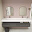 Ensemble de meuble-lavabo double mural 84 po Alysa-71095563