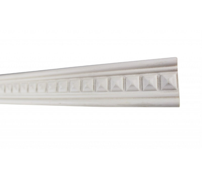 Primed White Urethane Ornate Crown Moulding 95"