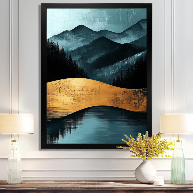Richgrove - paysages, art mural, Noir, H 20 po x l 12 po, Reproduction encadrée d'une seule photo
