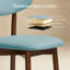 Chaise d'appoint rembourrée en bois massif (ensemble de 2)-132119805
