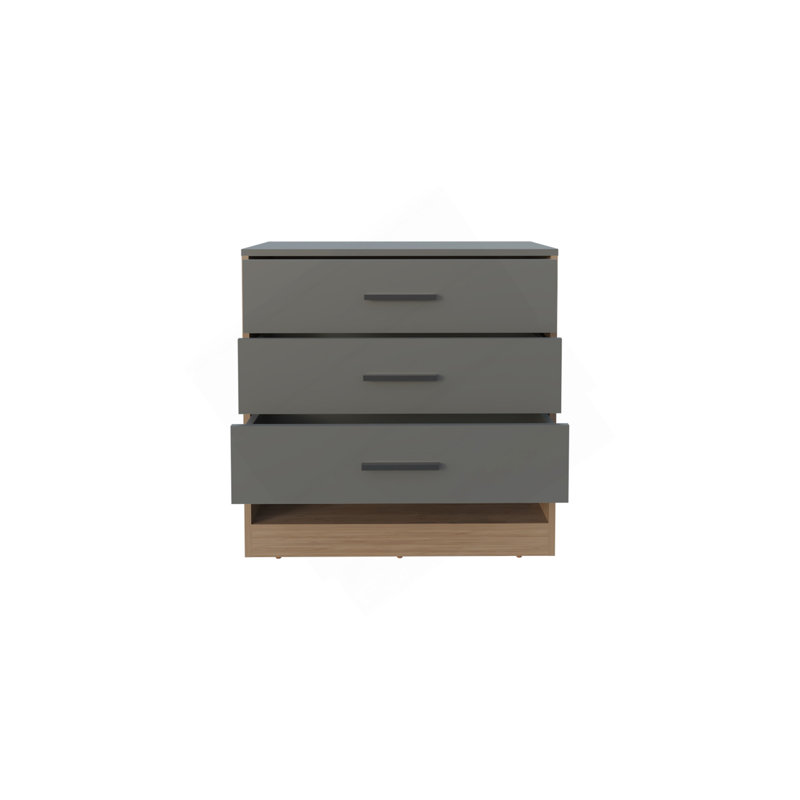 Commode, 3 tiroirs, 1 tablette