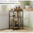 3-Tier Bar Cart For The Home, Rolling Cart With Wheels And Handl...