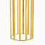 Table de salle à manger ovale en verre trempé de 71 pouces, double colonne dorée de style luxueux, plateau en verre facile à nettoyer résistant aux égratignures, table de salle à manger moderne pour 6 à 8 personnes-66806862