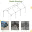 10 Ft. W x 20 Ft. D Carport Galvanized Steel Portable Garage Storage Shed Canopy-92474563