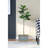 Rectangular Rustic Planter Of 2, Galvanized Metal And Wood Combination, L:20X14x11.5" S:17X12x10", Add - Inspired Flair To Indoor Outdoor Gardens Two Planters , 70% Fir Wood, Bring Ethnic Style Your