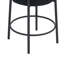 Tabourets de bar ronds, ensemble de 2 - Tabourets de salle à manger rembourrés contemporains pour cuisines, cafés et bars - comprend des pieds de support robustes-2051964283-2067112184-2049373099