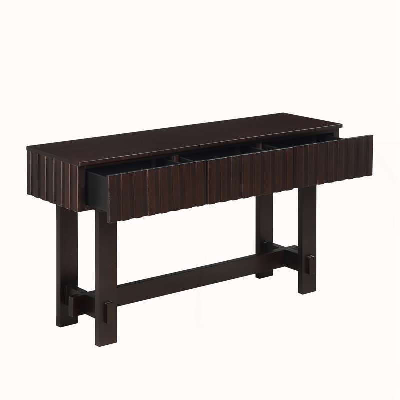 52 inch Sofa Table with Storage Drawers, Espresso