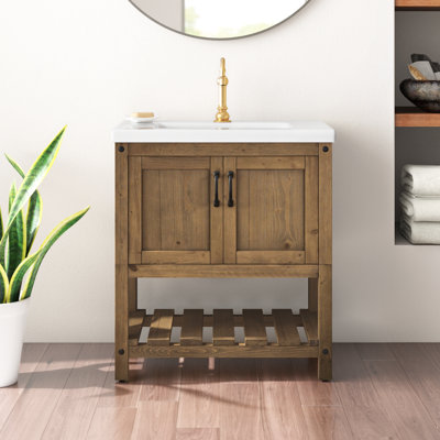 Radstock 30'' Single Bathroom Vanity with Ceramic Top