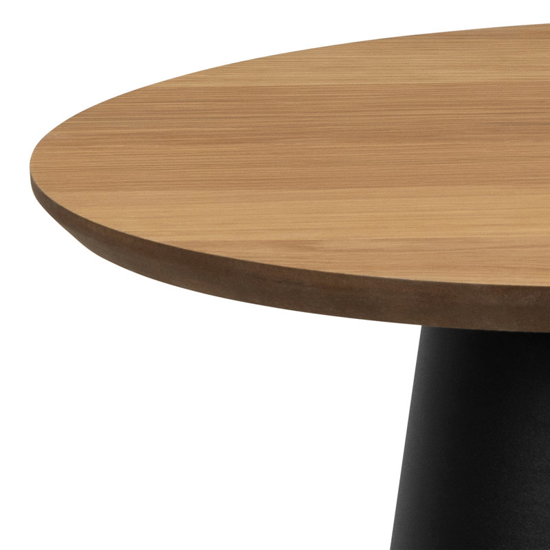 Balliet Coffee Table, Brown Top/Black Base, 48 H x 45 W x 45 D cm