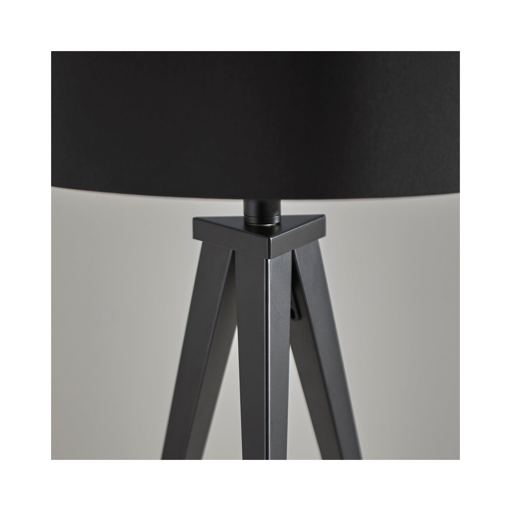 Cas 61.5'' Smart Enabled Floor Lamp, Black, Black